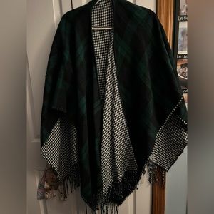 Black and Green checkered shawl